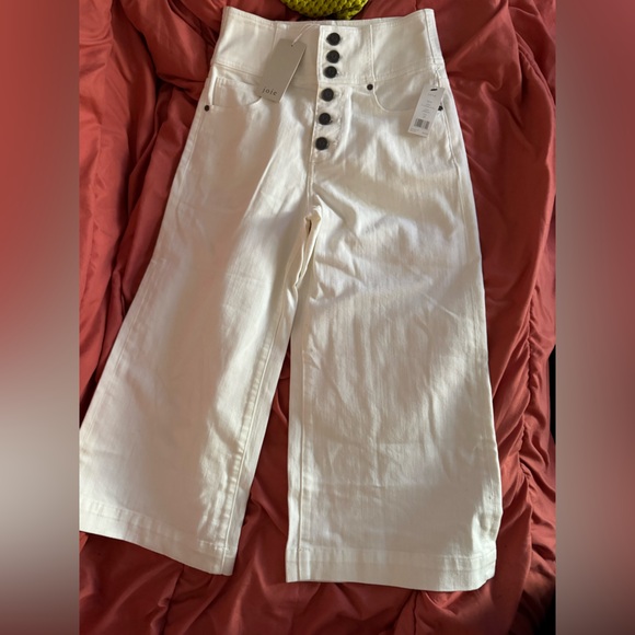 Joie button front crop wide leg size 27 nwt - Picture 3 of 4